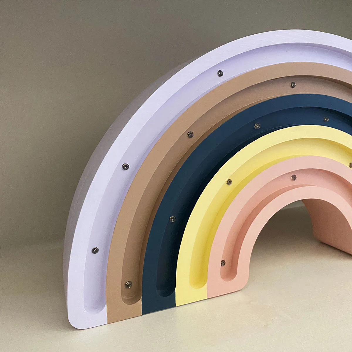 Kinder Nachtlicht Regenbogen, Holz, handgemacht