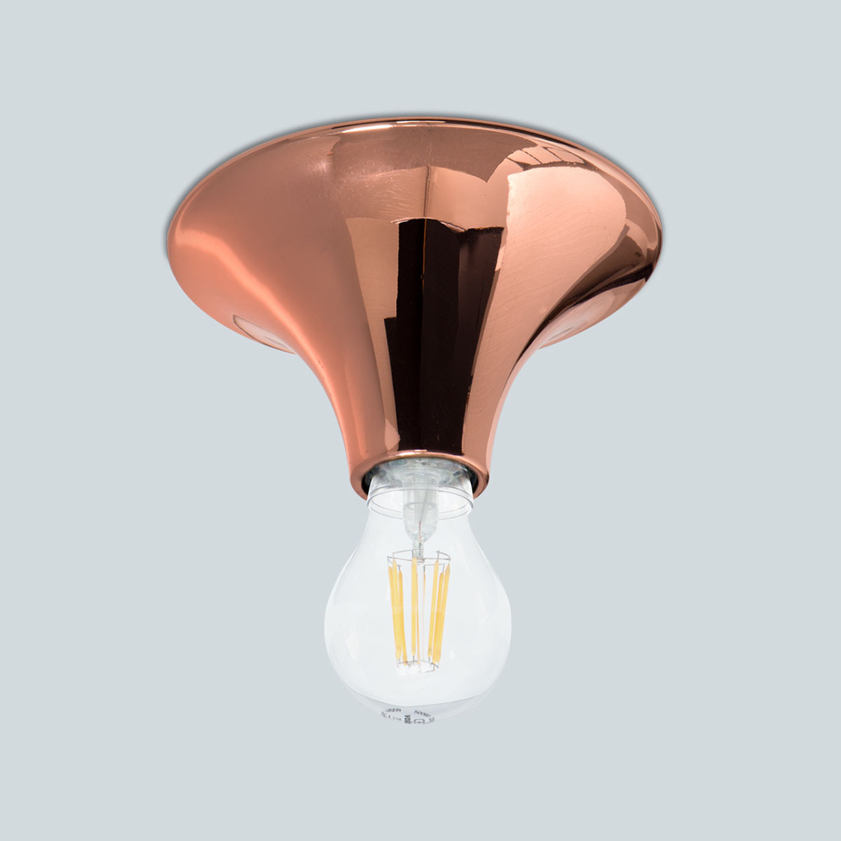 Etna Wand-/ Deckenleuchte, Ø: 16,5 cm, Kupfer