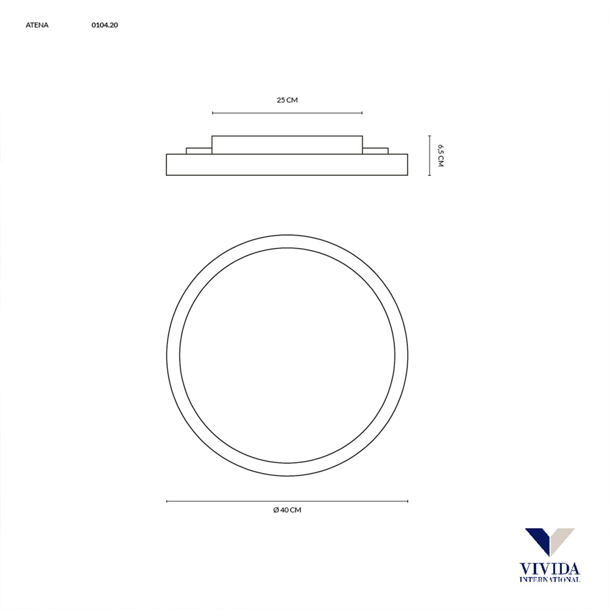 Atena Deckenleuchte, Silber + Kupfer, Ø: 40 cm