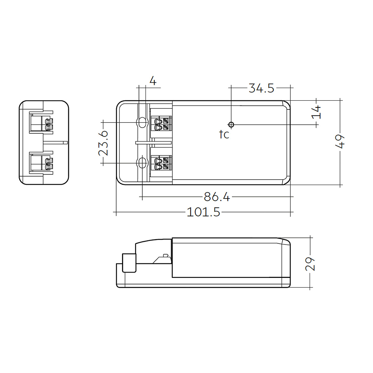 LED-Treiber, LC fixC pc SR SNC2, Phasenan-/ abschnitt