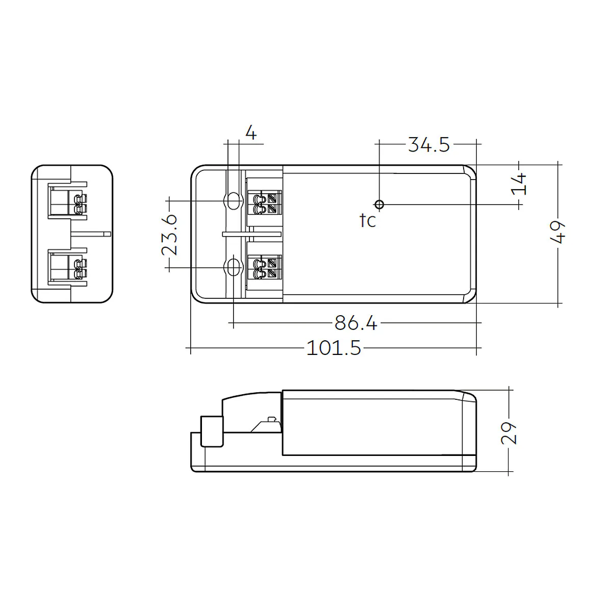LED-Treiber, LC fixC pc SR SNC2, Phasenan-/ abschnitt
