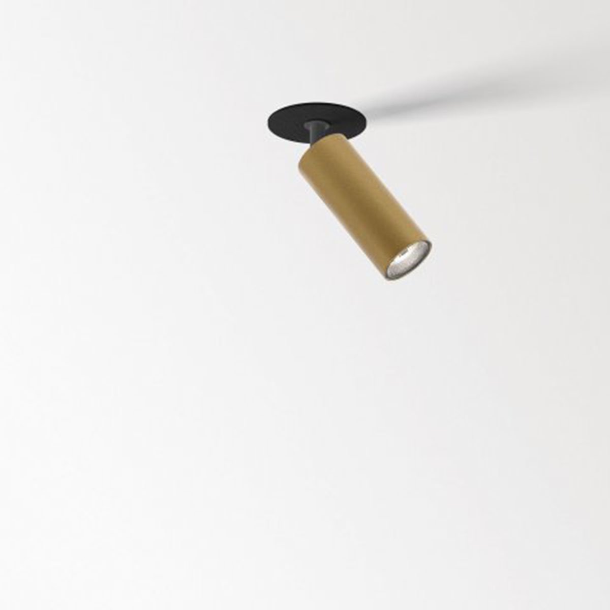 DeltaLight SPY 27 CLIP 92730 Einbaustrahler, Ø: 2,7 cm, L: 7,2 cm Goldfarben & Schwarz, Extra-Warmweiß 2700K Schwarz Gold Modern neutral – moderne für Küche, schwenkbar & drehbar