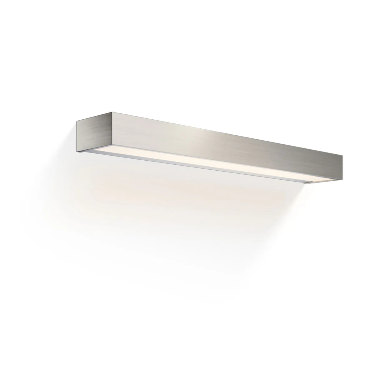 Decor Walther Box 60 N LED Wandleuchte Bad, Nickel satiniert, B: 60 cm, Extra-Warmweiß 2700K – moderne Wandlampe fürs Bad Exklusive Wandleuchte für Badezimmer und Gäste-WC – Decor Walther Box 60 N LED Wandleuchte Bad, Nickel satiniert, B: 60 cm, Warmweiß 3000K