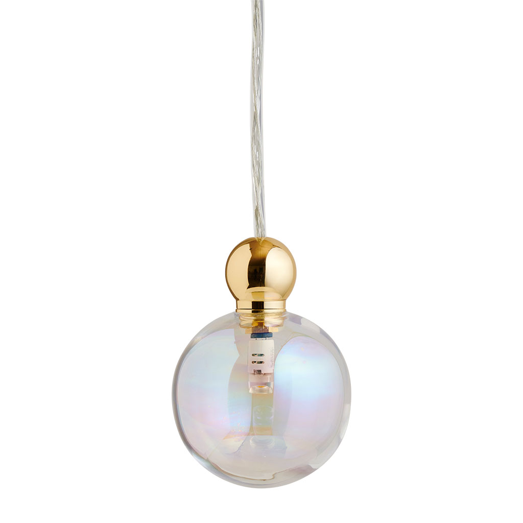 Ebb & Flow Uva Pendelleuchte M Ø 7 cm Uva Pendelleuchte M Ø 7 cm, Chameleon, Gold, für Multi-Baldachin Chameleon Pendelleuchten – Designleuchte, handgefertigt für Wohnzimmer