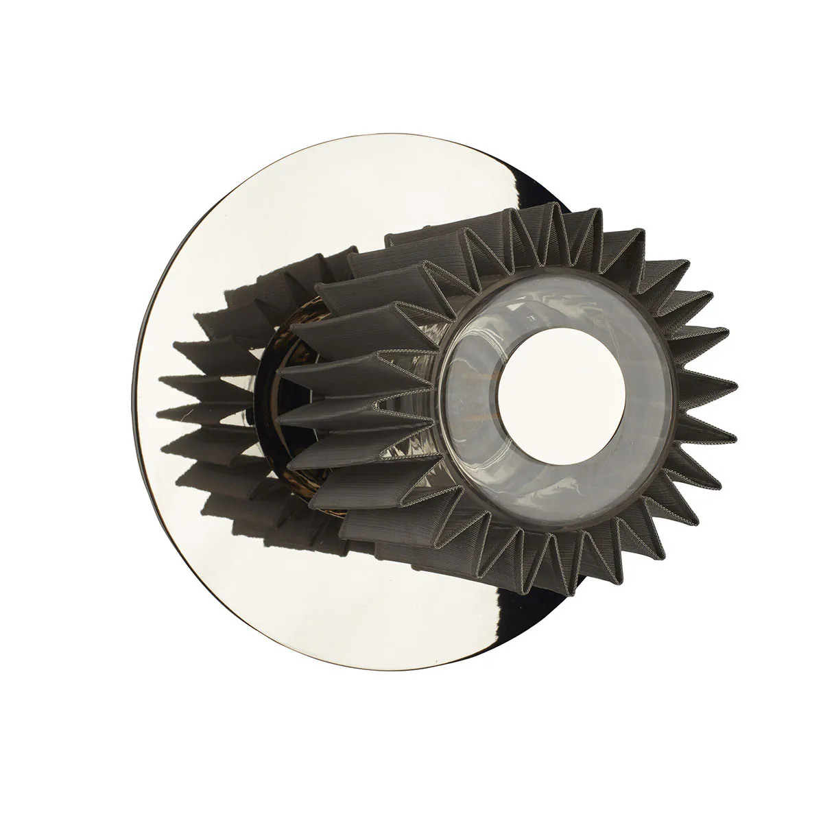 In The Sun 190 Wandleuchte Silber, Netz Silber Ø 19 cm – modernes Design aus dem Hause DCW Editions passt perfekt in den Treppenaufgang