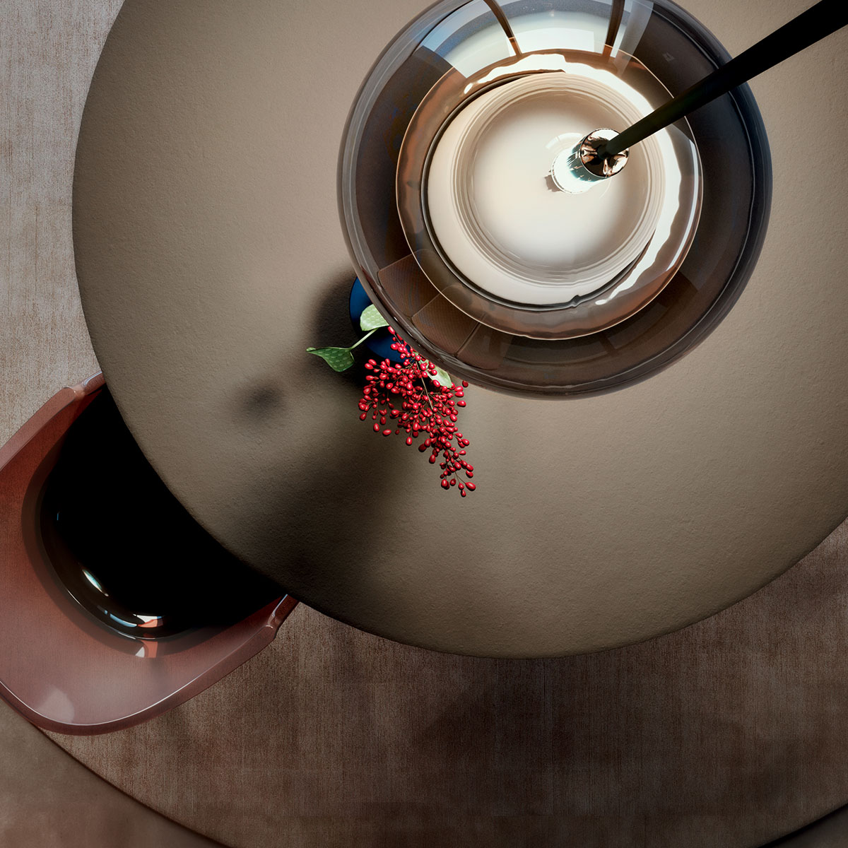 Glo 0811-24 Maxi Pendelleuchte Ø: 55 cm, Transparent Glas