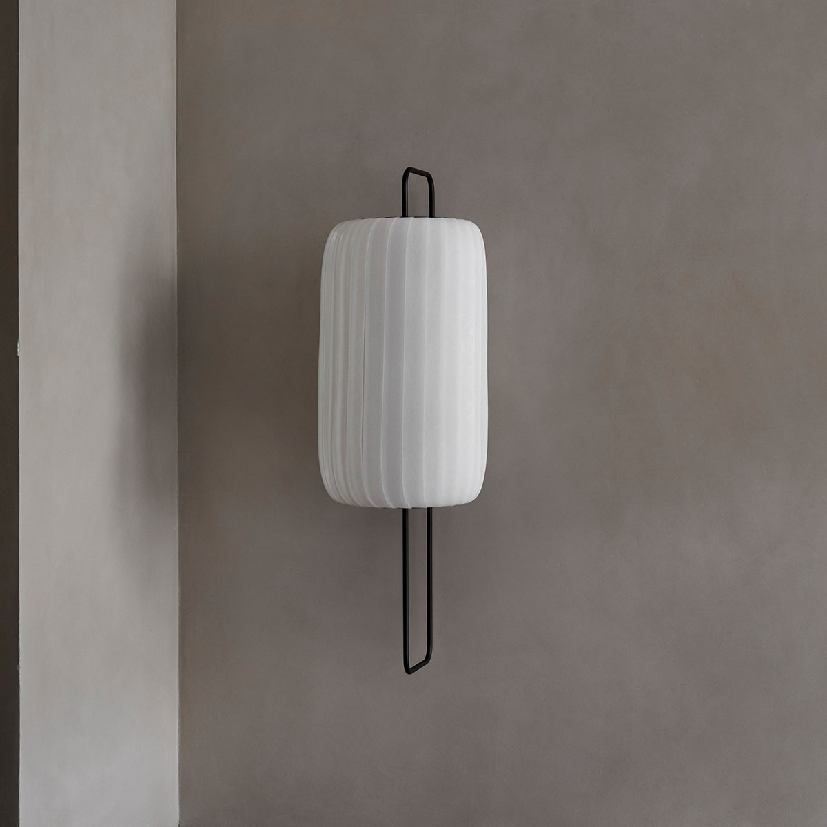 TR37 Wandleuchte, PC / Vliesstof, Ø: 22 cm, H: 58 cm