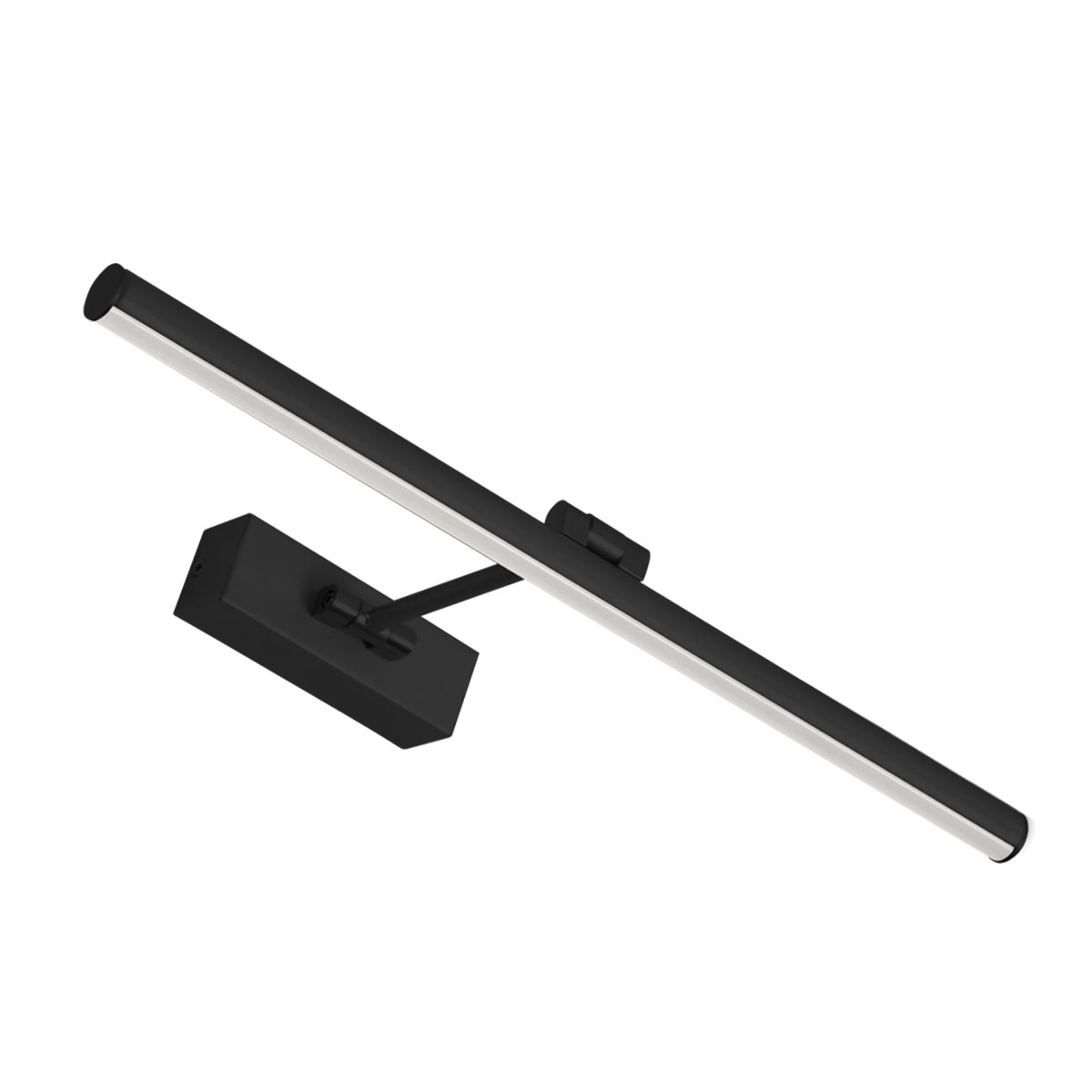 DIM ECO 45 LED Wandleuchte Bad, H: 22,5 cm, B: 45 cm, Schwarz matt