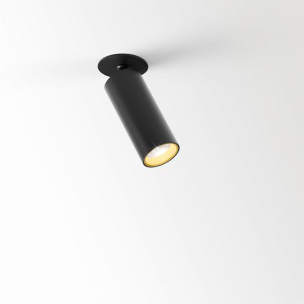 DeltaLight SPY 39 CLIP 93040 Einbaustrahler, Ø: 3,8 cm, L: 9,2 cm Schwarz, Warmweiß 3000K, 40° Schwarz 3000K Modern & neutral – moderne für Badezimmer, Abstrahlwinkel 40°