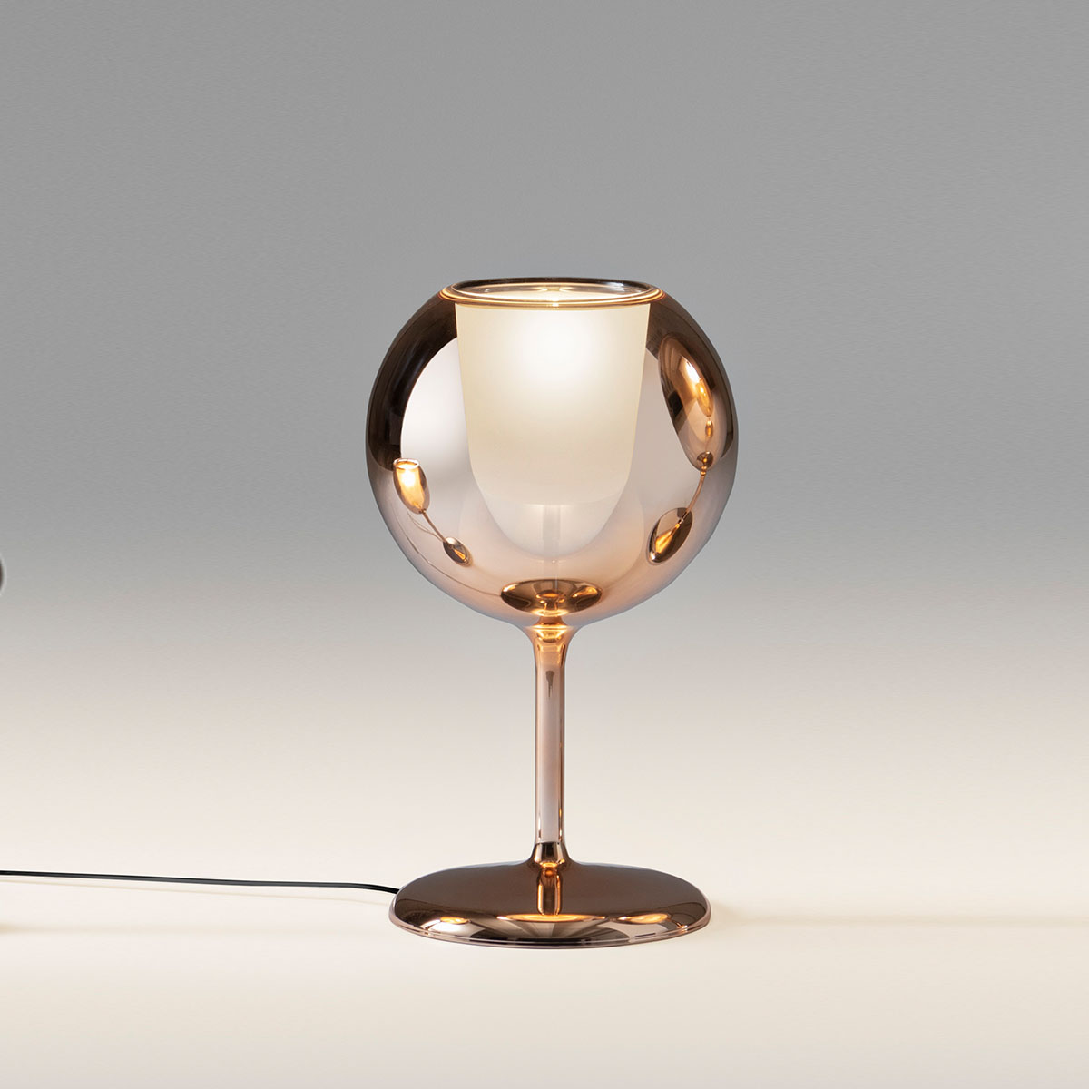 Glo 0811-01 Tischleuchte, Rose Gold Glas, Ø: 25 cm