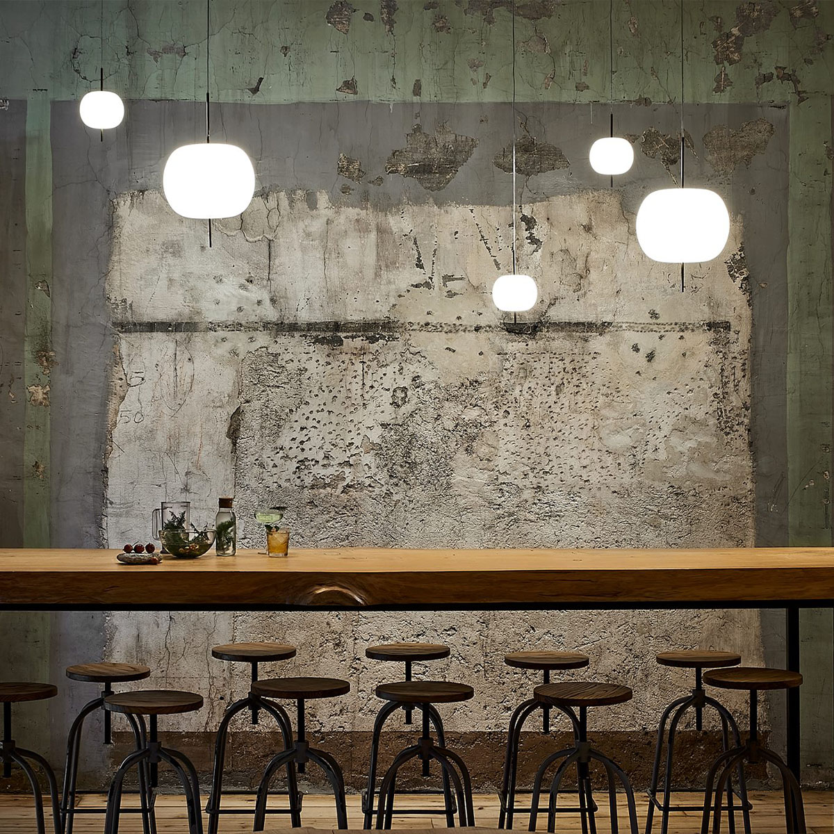 Kushi 33 Pendelleuchte, Ø: 33 cm, Schwarz Kushi 33 Pendelleuchte, Ø: 33 cm, Kupfer