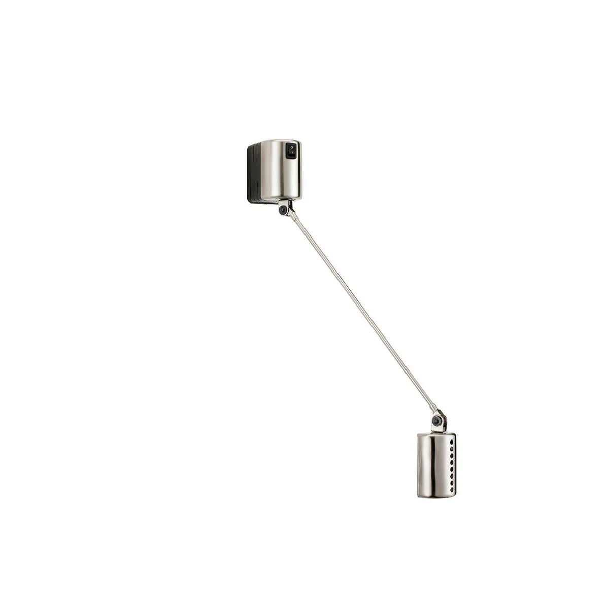 Daphine Parete 20 LED Wandleuchte, T: 20 cm, Nickel gebürstet, Extra-Warmweiß 2700K