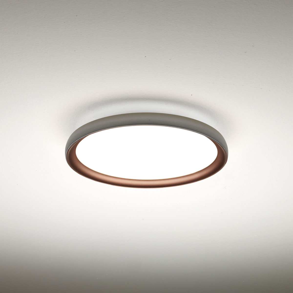 Atena Deckenleuchte, Silber + Kupfer, Ø: 40 cm