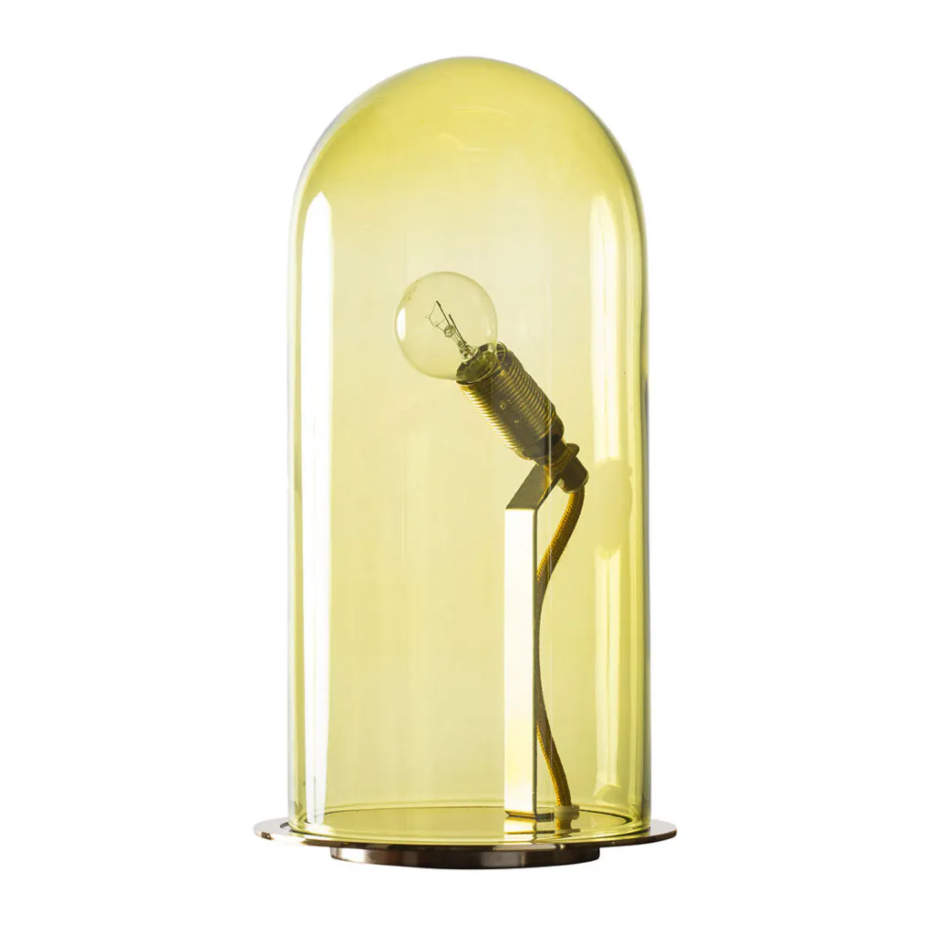 SpeakUp S Tischleuchte Ø 18 cm, H 33 cm, Olive