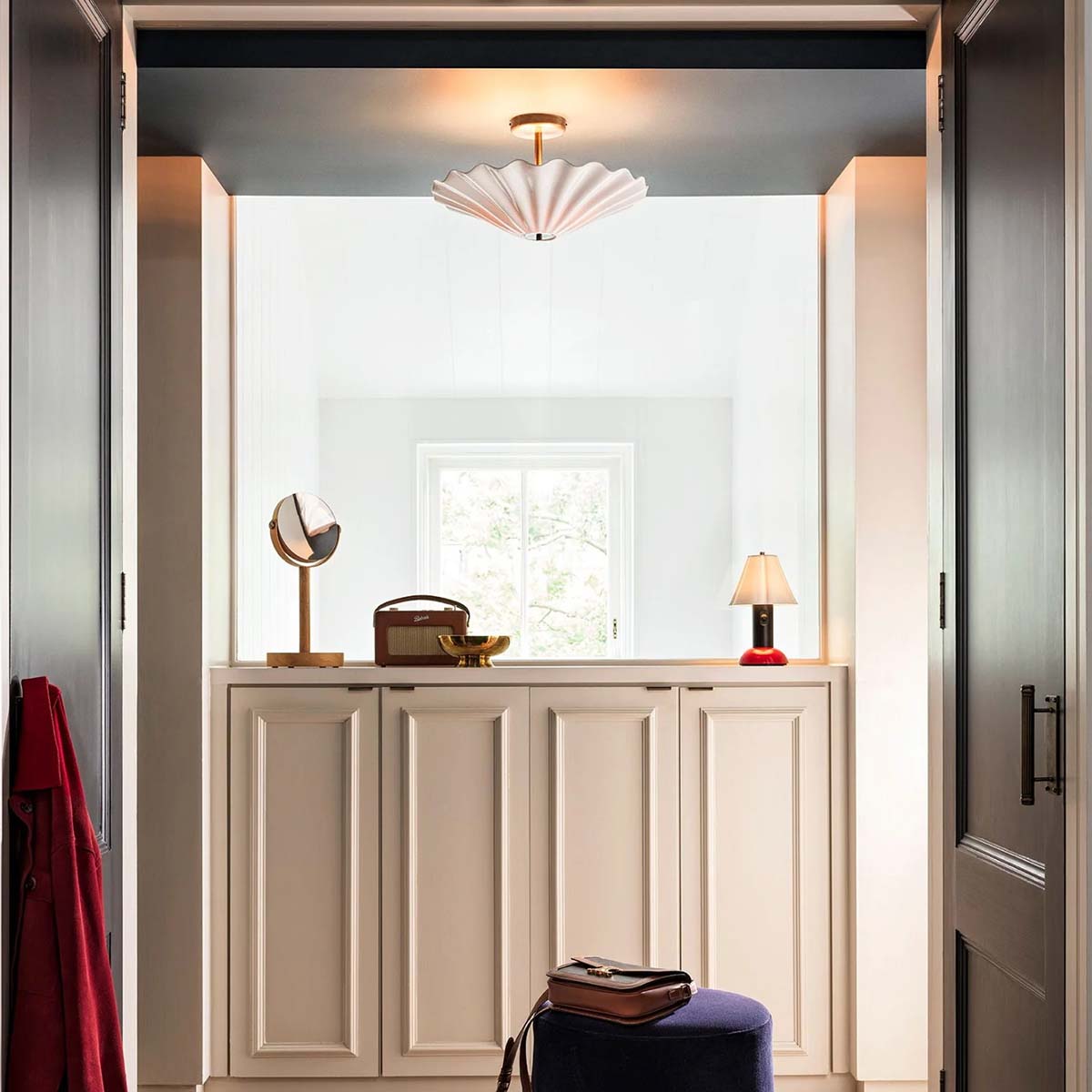 Original BTC Christie Deckenleuchte, Ø: 47 cm, Messing antik Original BTC Christie Deckenleuchte, Ø: 47 cm, Messing antik