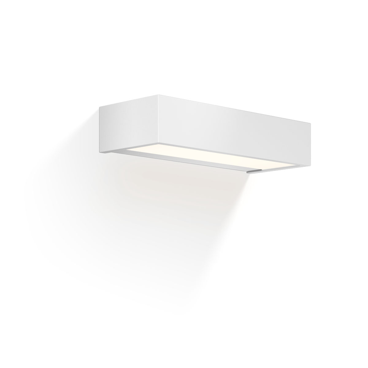 Box 25 N LED Wandleuchte Bad, Weiß matt, B: 25 cm, Extra-Warmweiß 2700K