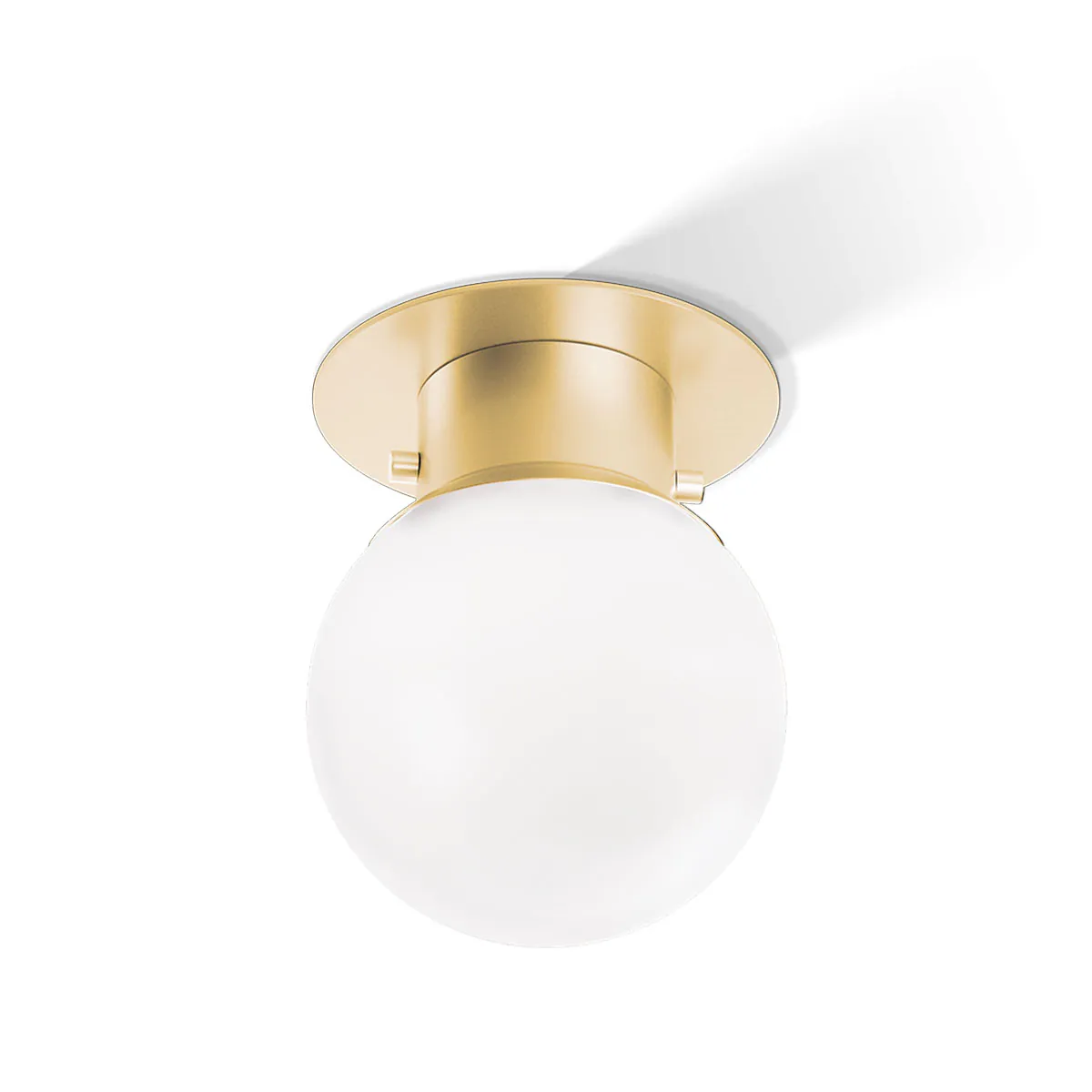 Moderne Bad-Deckenleuchte – Serie Globe 20 Deckenleuchte Badezimmer, Ø: 20 cm, H: 24,2 cm, Gold matt von Decor Walther