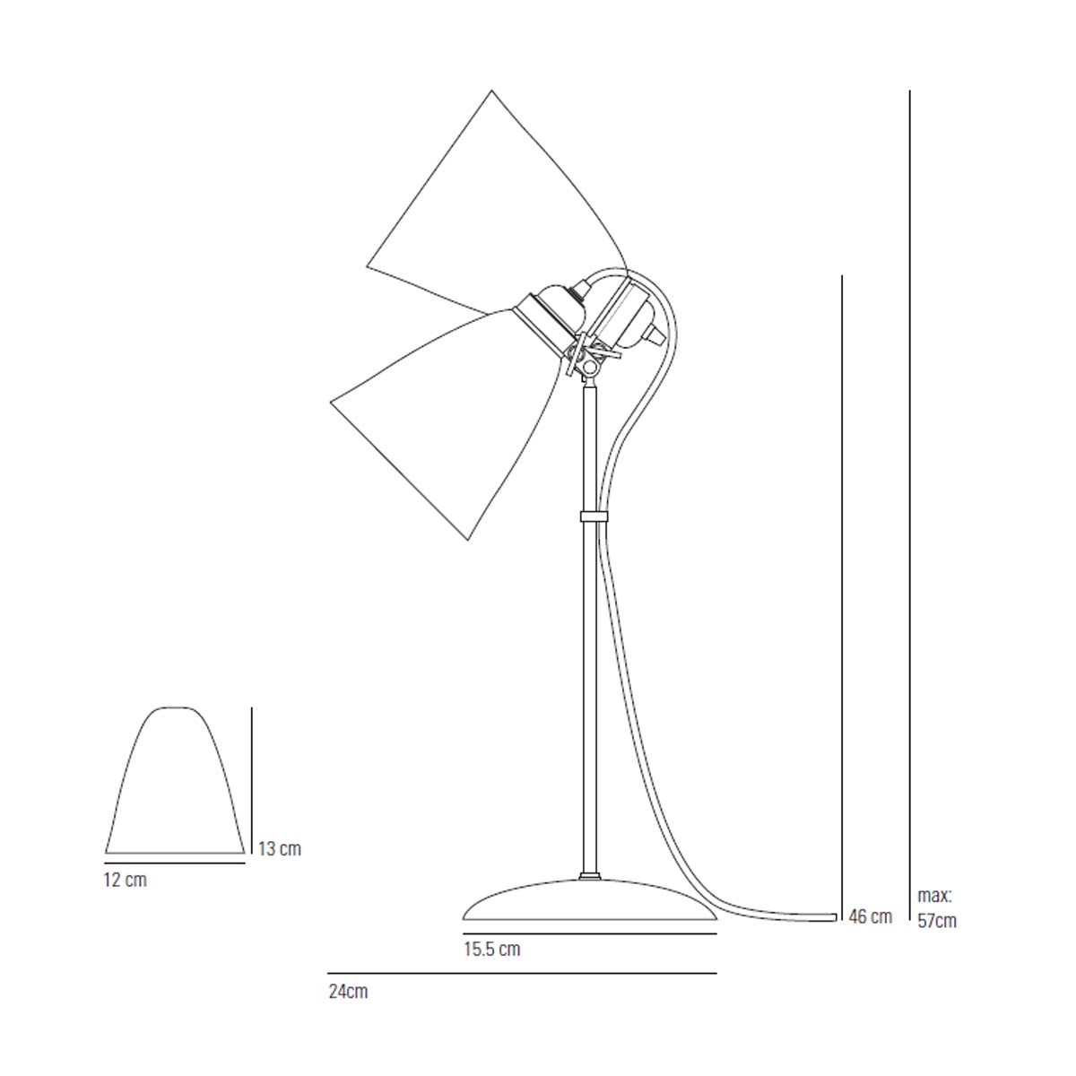 Circle Line Medium Tischleuchte, H: 46-57 cm, Weiß Natur & Blau Circle Line Medium Tischleuchte, H: 46-57 cm, Weiß Natur & Schwarz