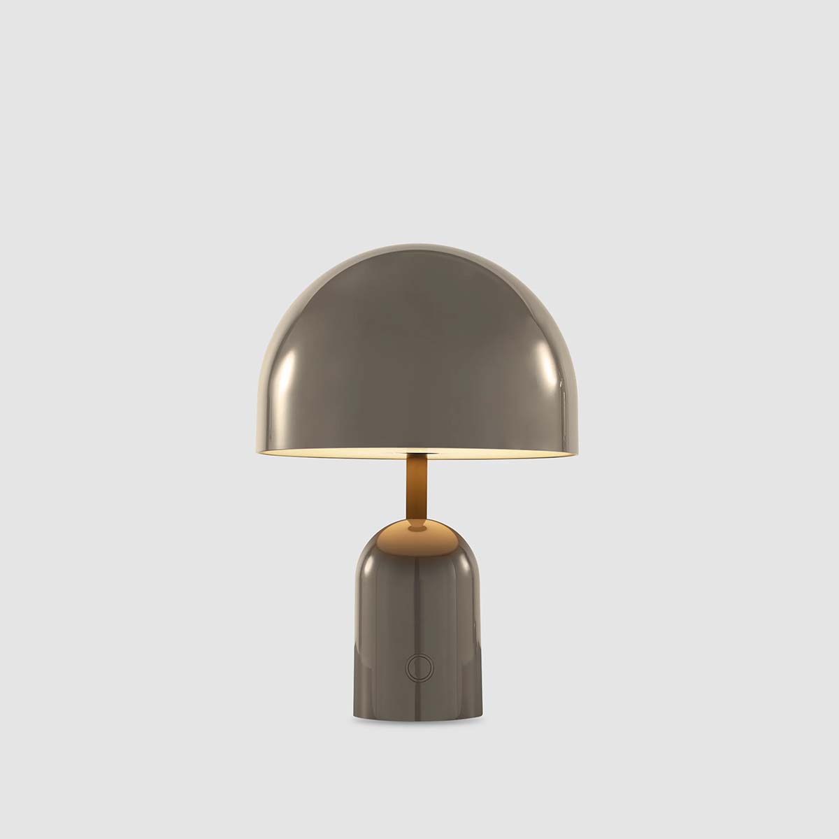 Tom Dixon Bell Portable Akku Tischleuchte, H: 28 cm, Taupe