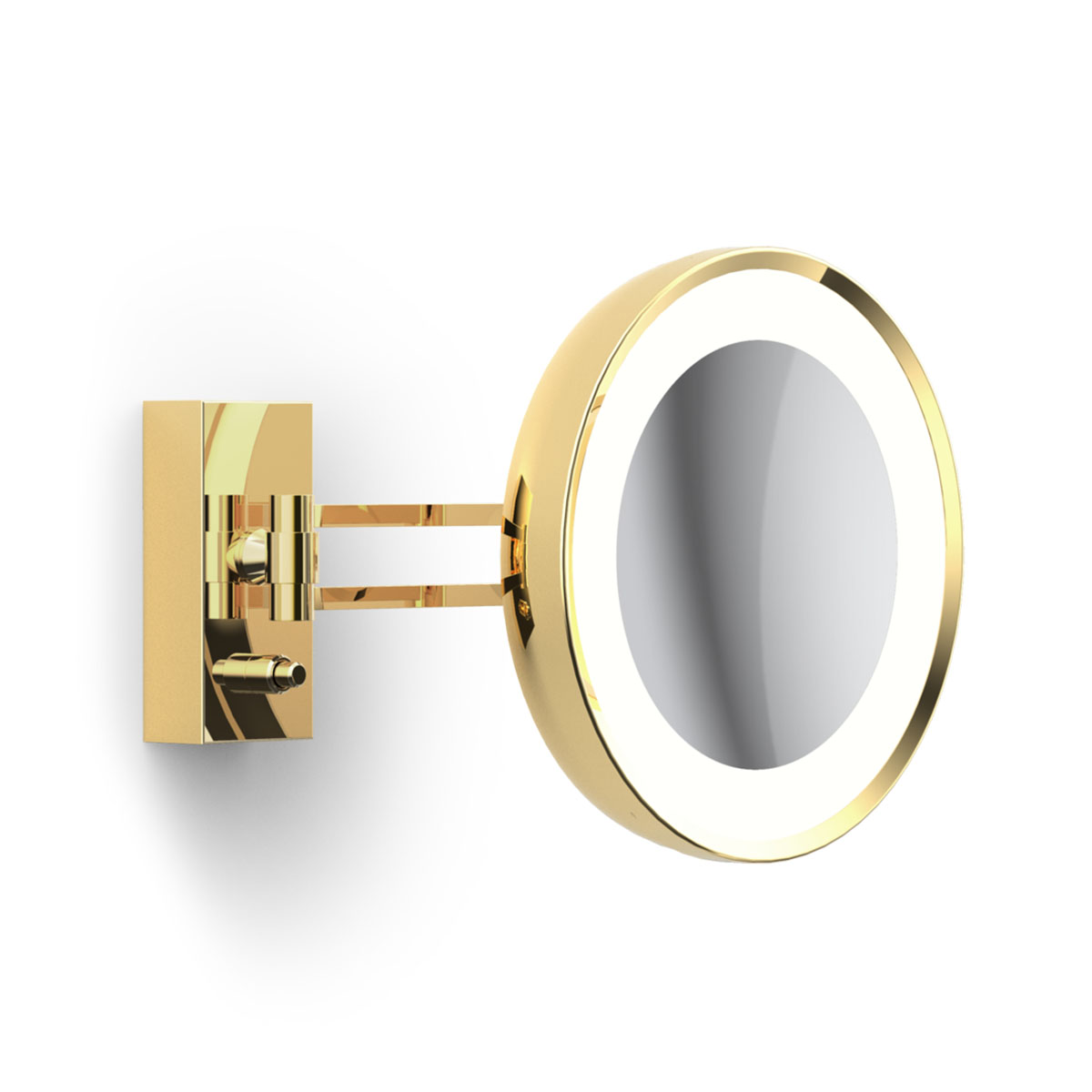 Exklusiver Schminkspiegel mit Licht – Serie BS 36 3x Kosmetik, Schminkspiegel mit Licht Bad, H: 22 cm, B: 30 cm, Gold, 3x Vergrößerung von Decor Walther Stilvoller Spiegel für Make-up & Pflege – Decor Walther BS 36 7x Kosmetik, Schminkspiegel mit Licht Bad, H: 22 cm, B: 30 cm, Gold, 7x Vergrößerung