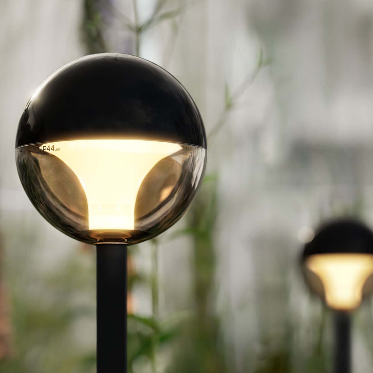 IP44.de bal.4 spike Erdspießleuchte, H: 80 cm, Deep Black
