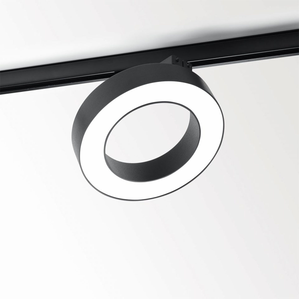 SUPER-OH! XS PIVOT 25 ADM DIM8 Schienenstrahler, Schwarz, Ø: 25 cm