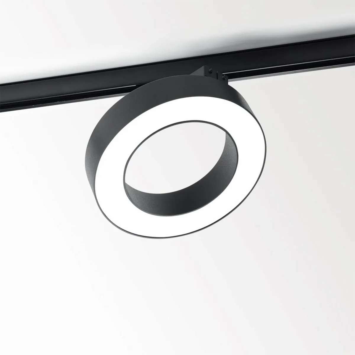 SUPER-OH! XS PIVOT 25 ADM DIM8 Schienenstrahler, Schwarz, Ø: 25 cm