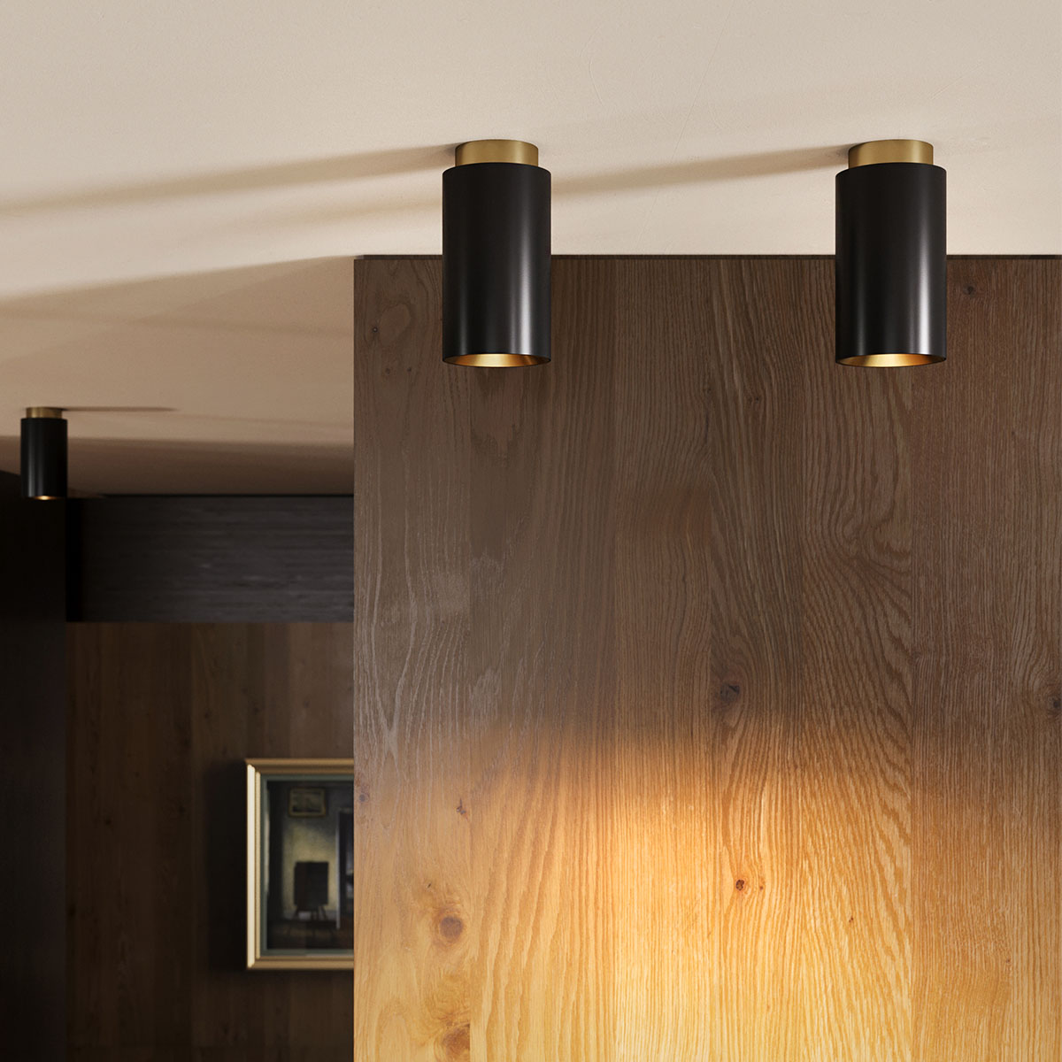 Tobo C85 Deckenleuchte, Ø: 8,5 cm, H: 13 cm Schwarz – moderne Designerlampe aus dem Hause DCW Editions