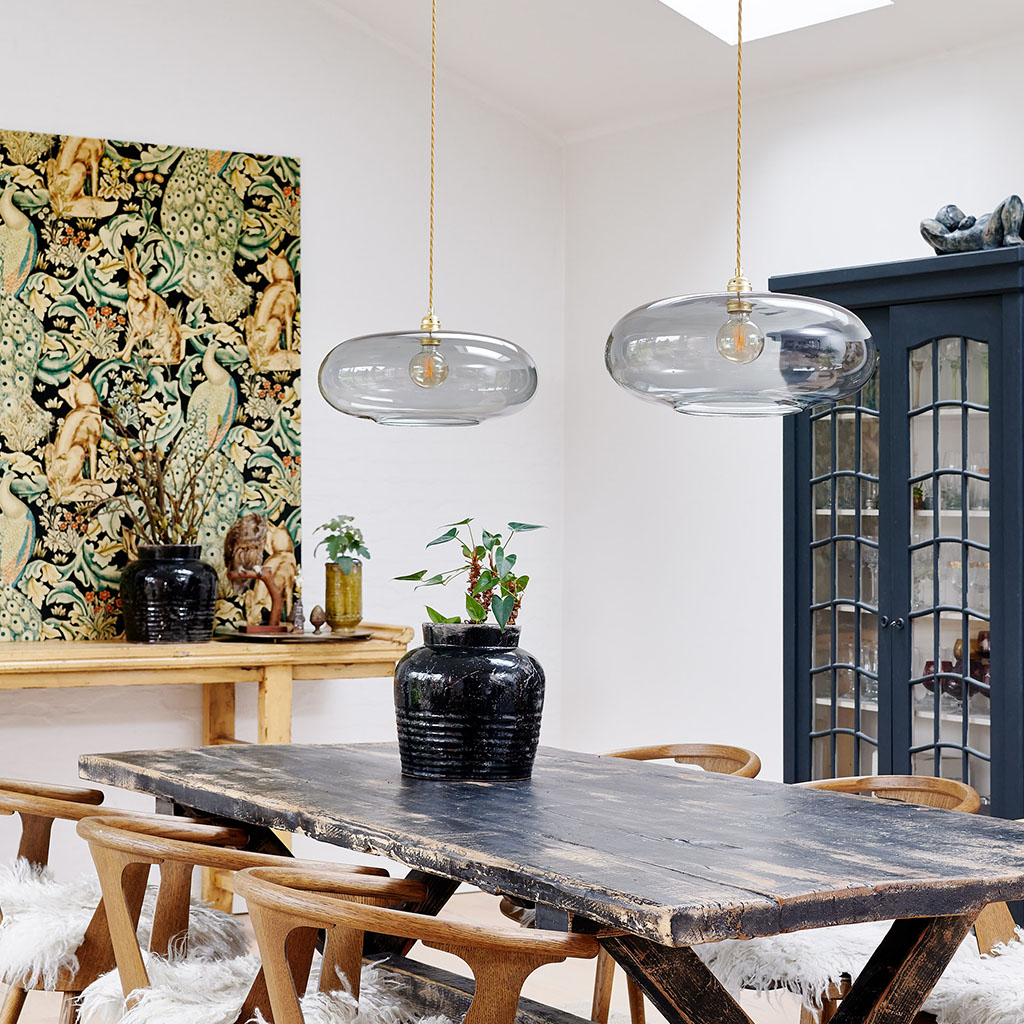 Horizon Pendelleuchte XL Ø 45 cm, Toast, Gold