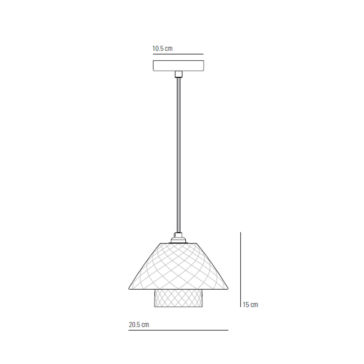Oxford Double Pendelleuchte, Ø: 20,5 cm