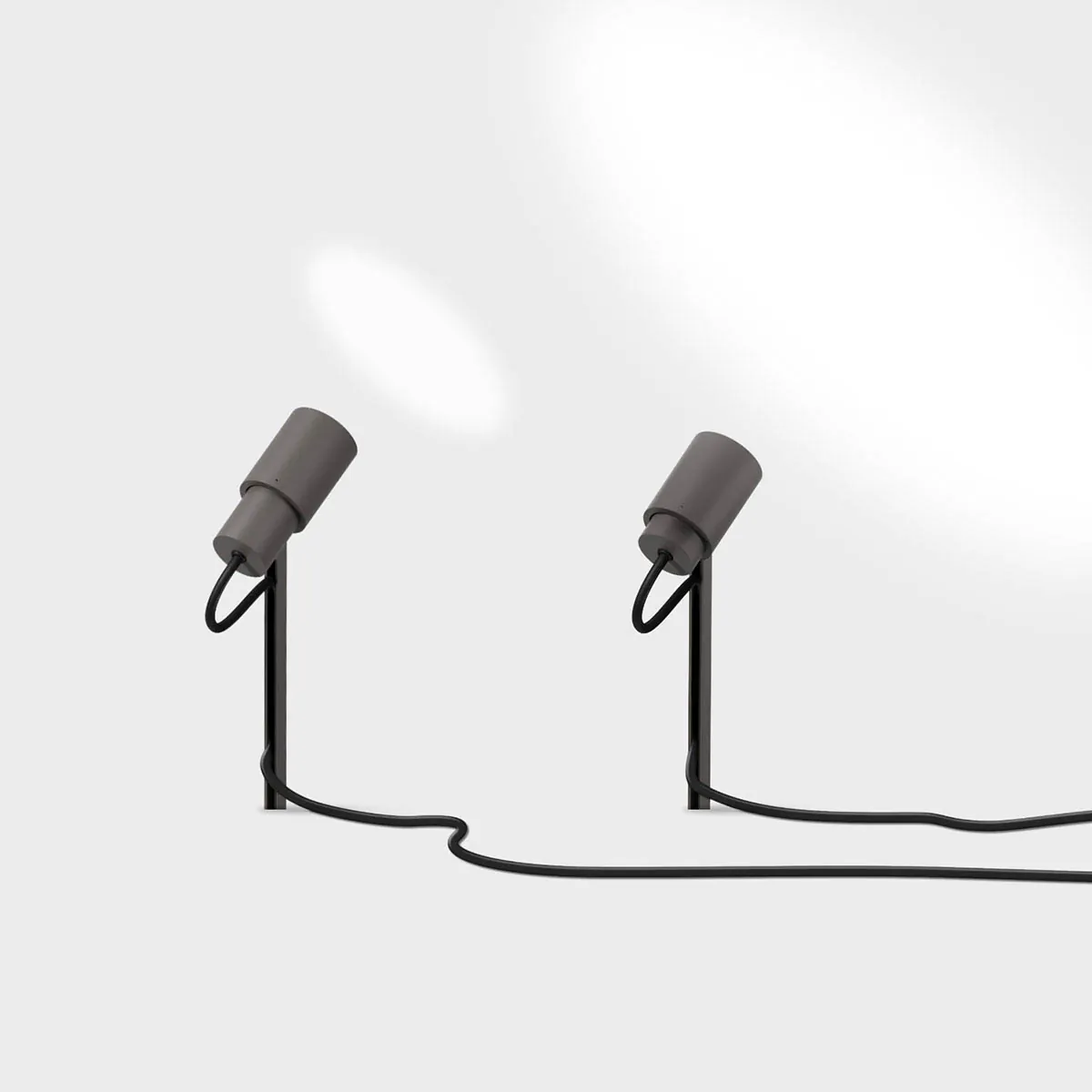 Funktionales Zubehör für den piek Leuchtenkopf in Farbe braun