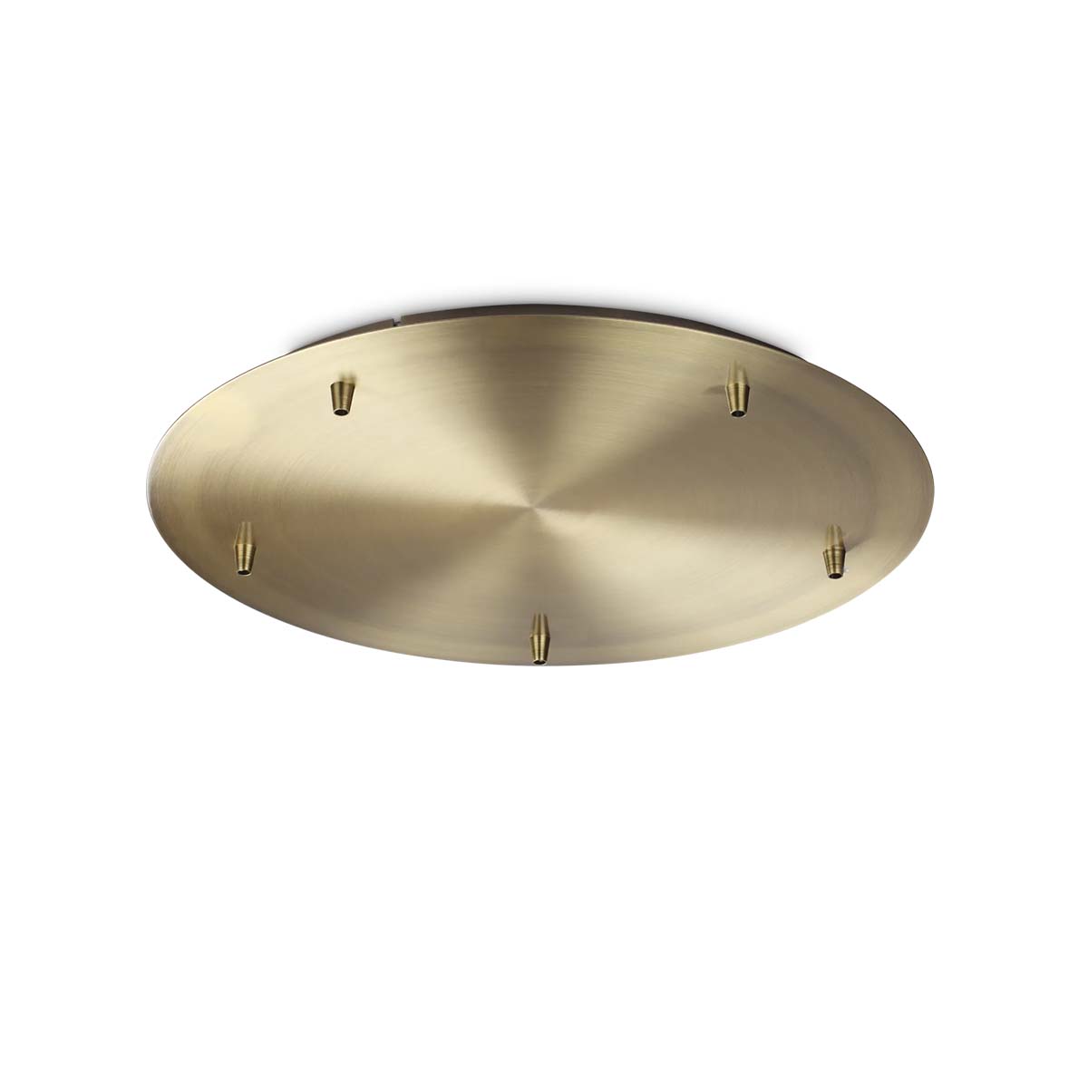 Baldachin Rosone standard 5 luci, Ø: 46 cm, H: 2,5 cm, Messing