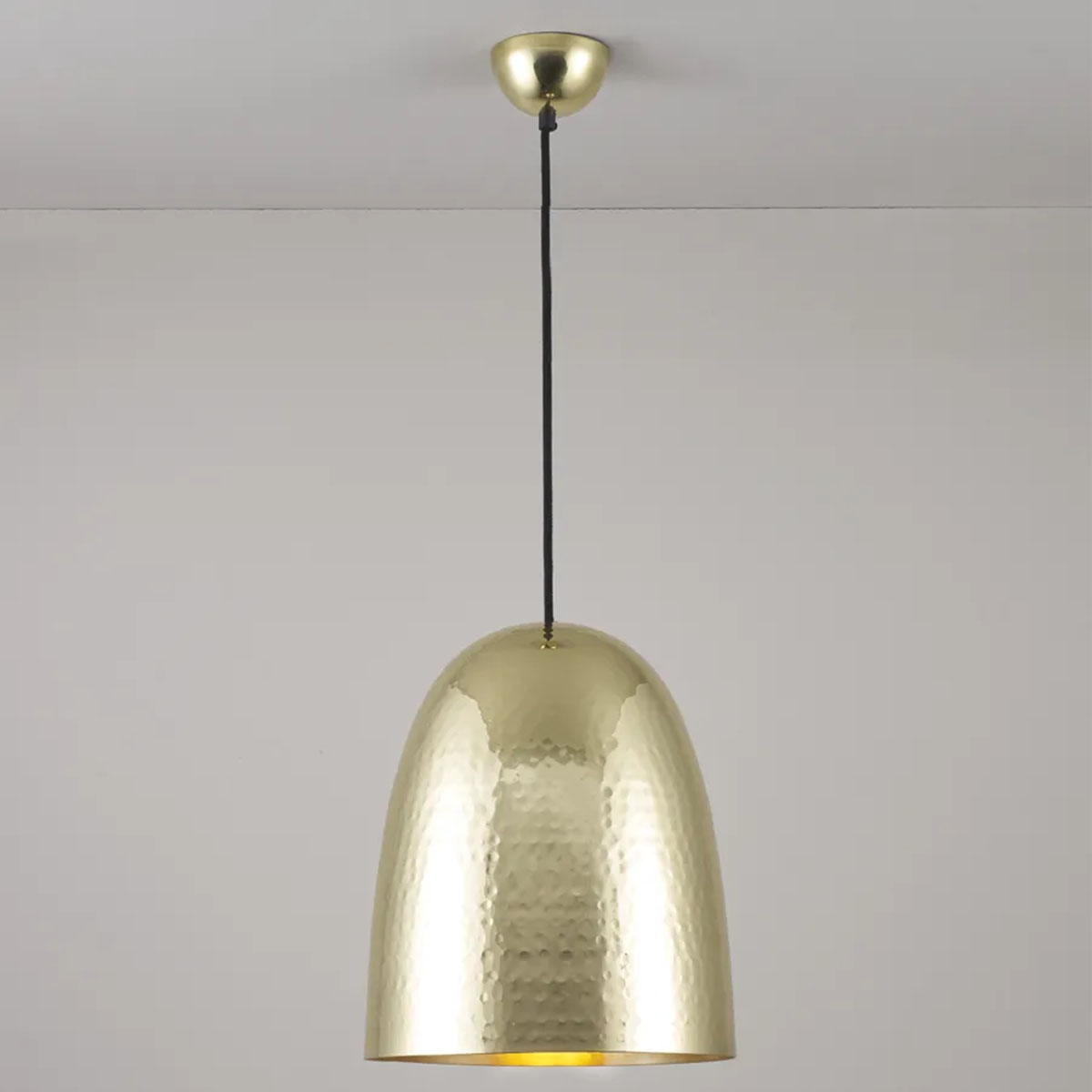 Stanley Large Pendelleuchte, Kupfer gehämmert, Ø: 26,5 cm