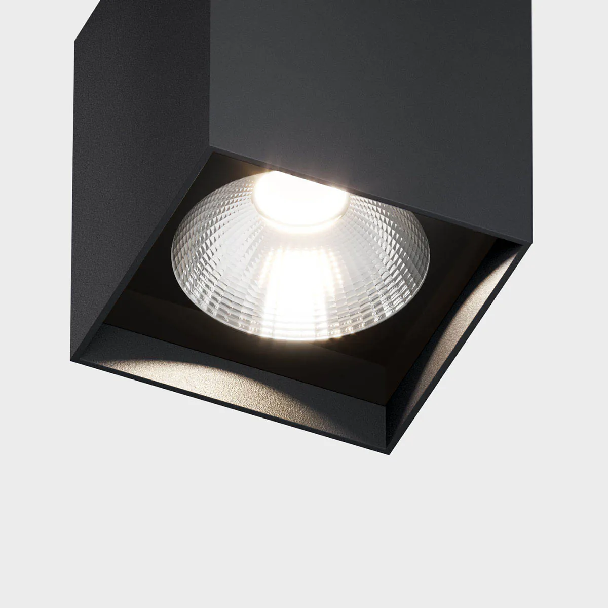 IP44-upS-außen-deckenleuchte-schwarz-3: Rechteckige Deckenleuchte für außen in der Farbe schwarz – warmweiß für Balkon