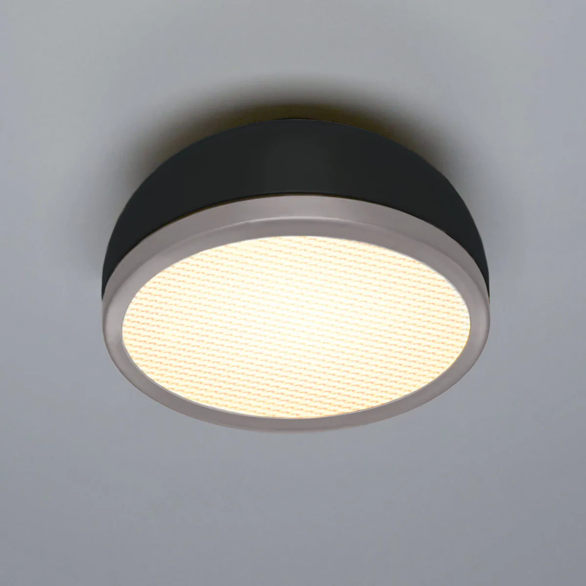 Molly 556.73 Wand - Deckenleuchte Ø: 38 cm, Schwarz, Sandgrau