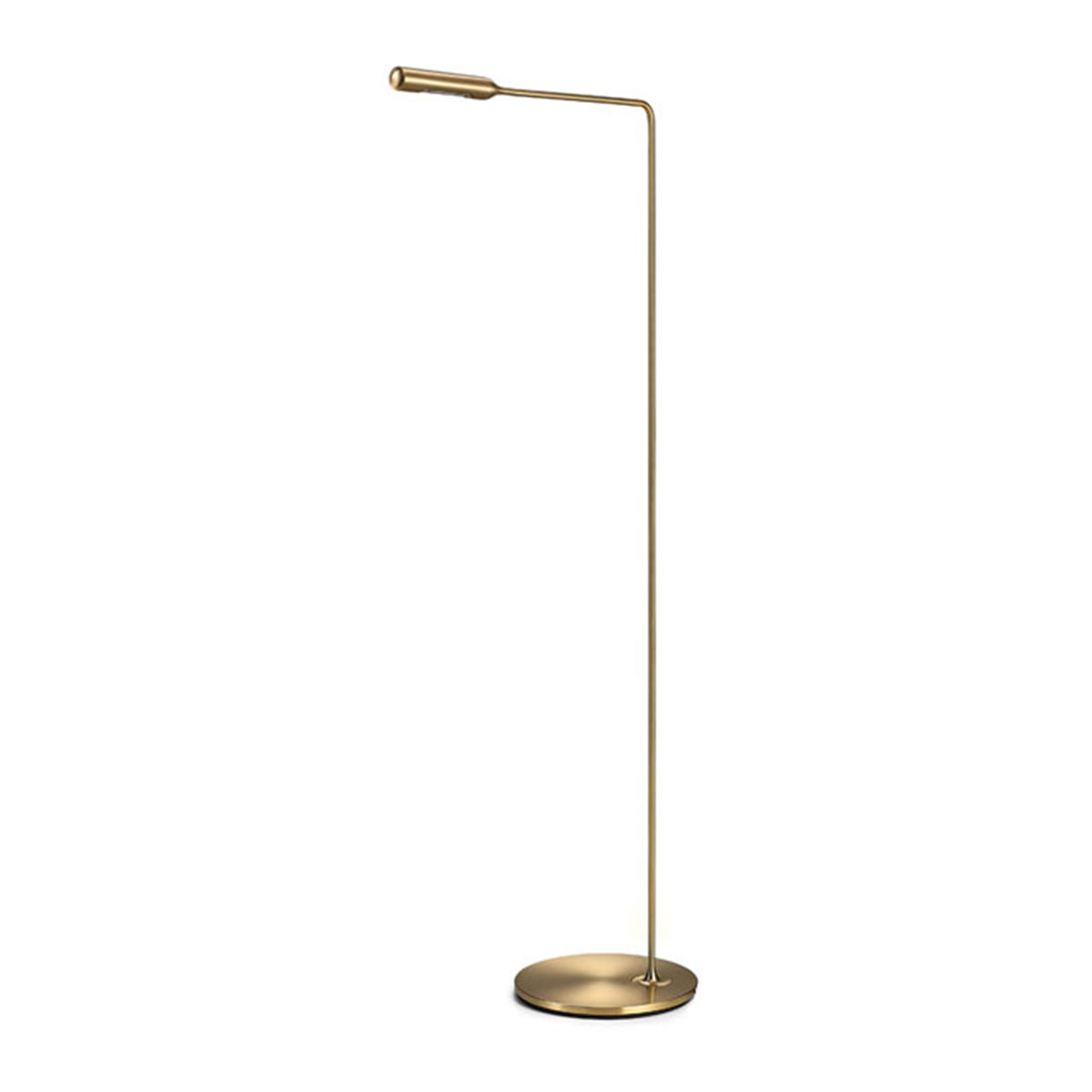 Flo Floor Stehleuchte, H: 110 cm, Gold gebürstet, Extra-Warmweiß 2700K