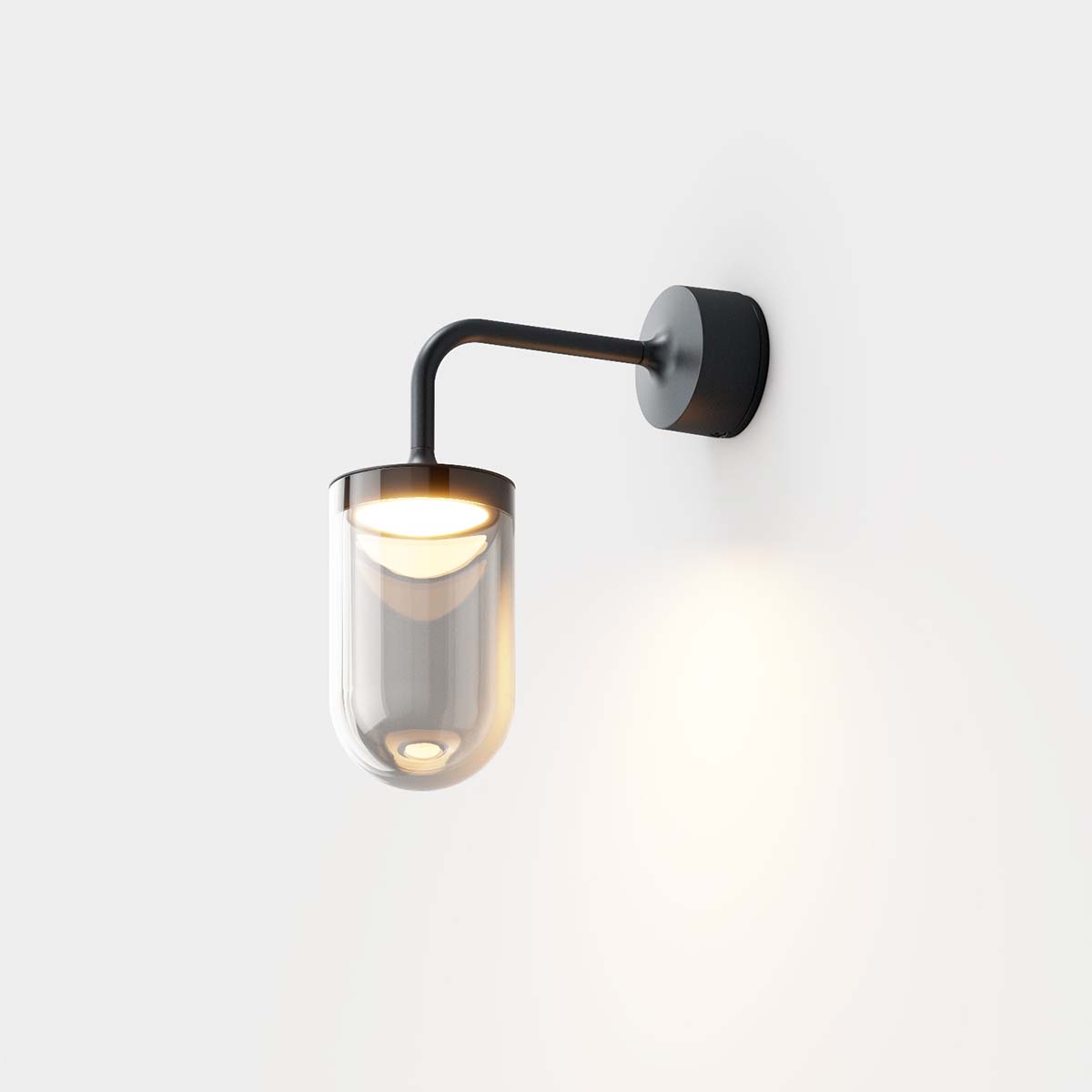 IP44.de aam.2 Wandleuchte, H: 29,8 cm, B: 10 cm Anthrazit