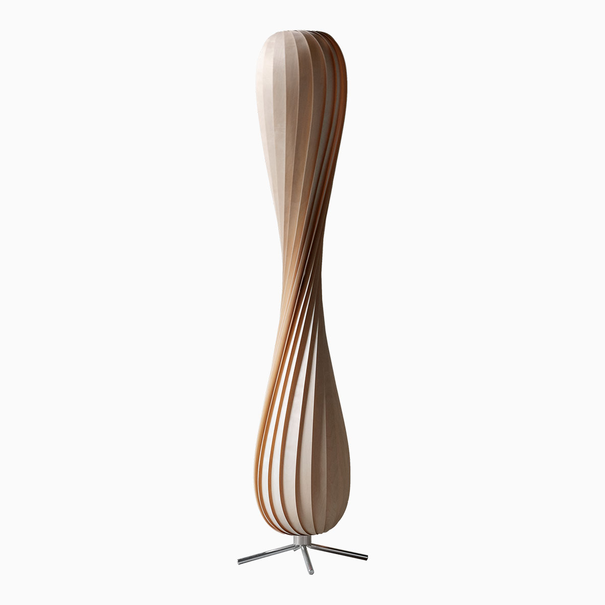 TR7 Stehleuchte, Birke Natur, Ø: 25 cm, H: 148 cm