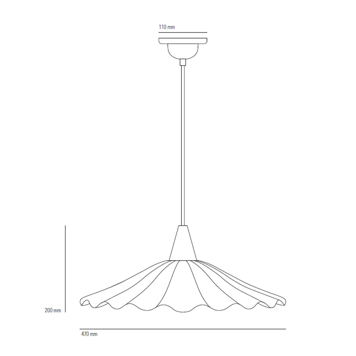 Christie Pendelleuchte, Ø: 47 cm