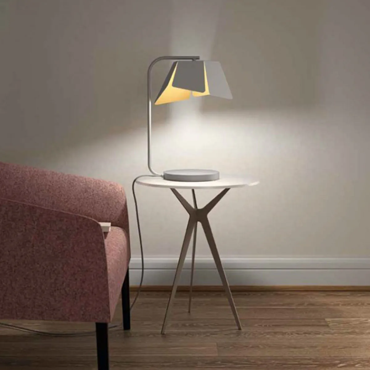 Flower Tischleuchte, weiß- Ausstellungsstück