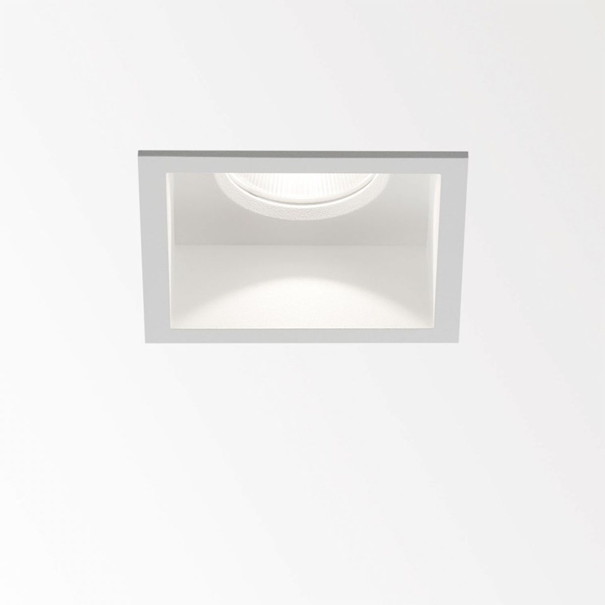 DeltaLight CARREE ST LED IP IP44 Einbaustrahler, L: 8,6 cm, B: cm Extra-Warmweiß 2700K Weiß Modern & neutral – Design- für Badezimmer, Abstrahlwinkel 33°
