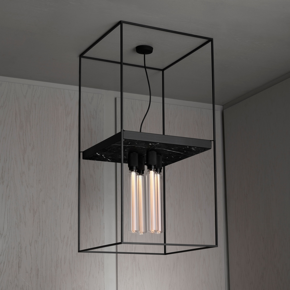 Buster + Punch Caged Ceiling Extension Kit, Schwarz