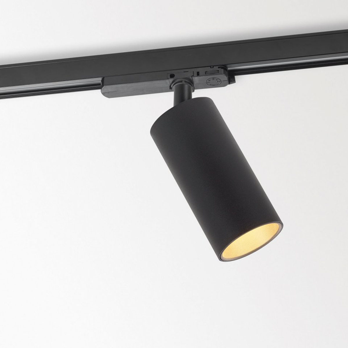 SPY 66 93045 ADM Schienenstrahler, Ø: 6,6 cm, Schwarz, Warmweiß 3000K, 45°