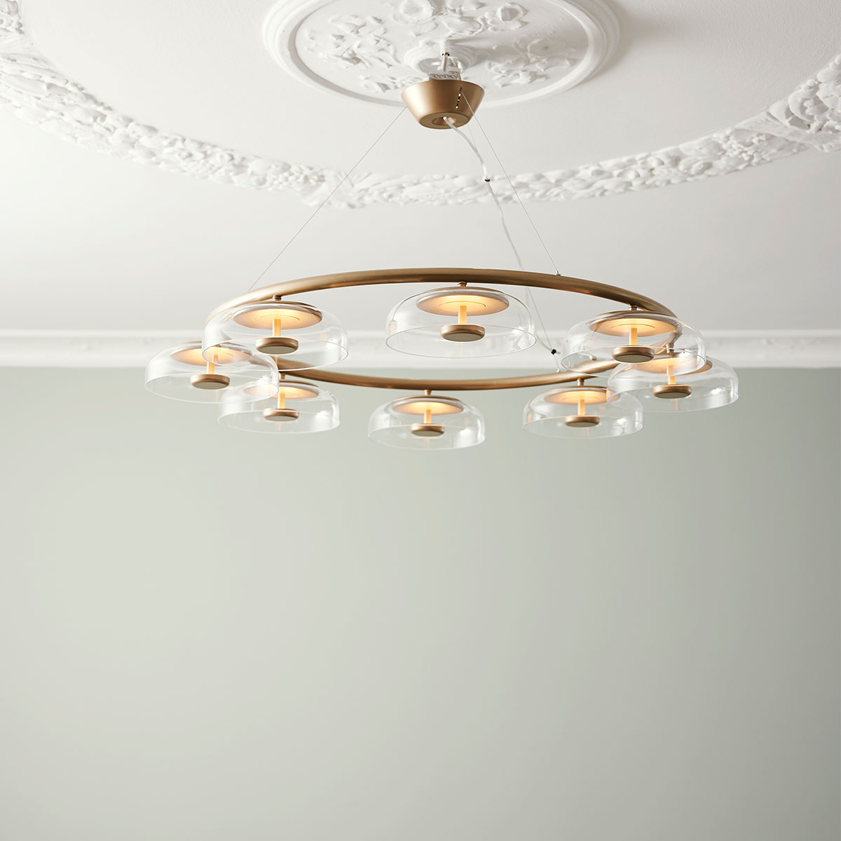 Blossi 8 Pendelleuchte, Ø: 103 cm, Gold Blossi 8 Pendelleuchte, Ø: 103 cm, Gold
