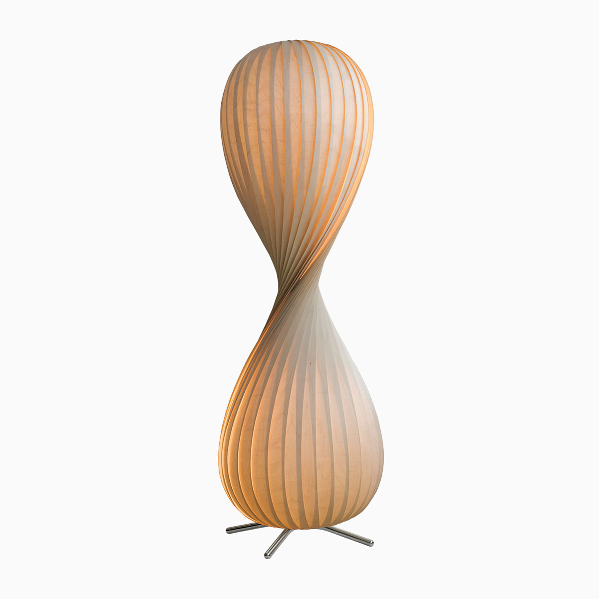 TR10 Stehleuchte, Birke Natur, Ø: 43 cm, H: 138 cm,