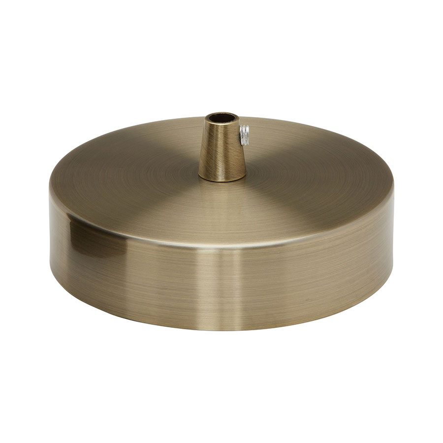 Lampen Baldachin Metall 1-fach Bronze, Ø: 10 cm x H: 2,5 cm