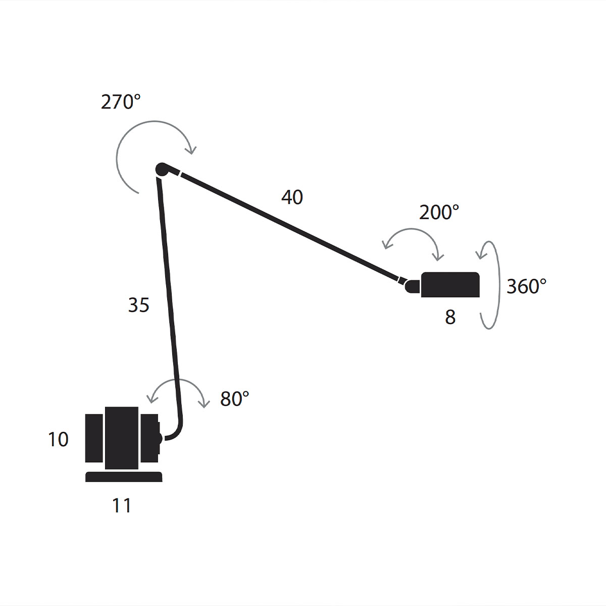 Daphine LED Tischleuchte, H: 45 cm, Gold gebürstet, Extra-Warmweiß 2700K