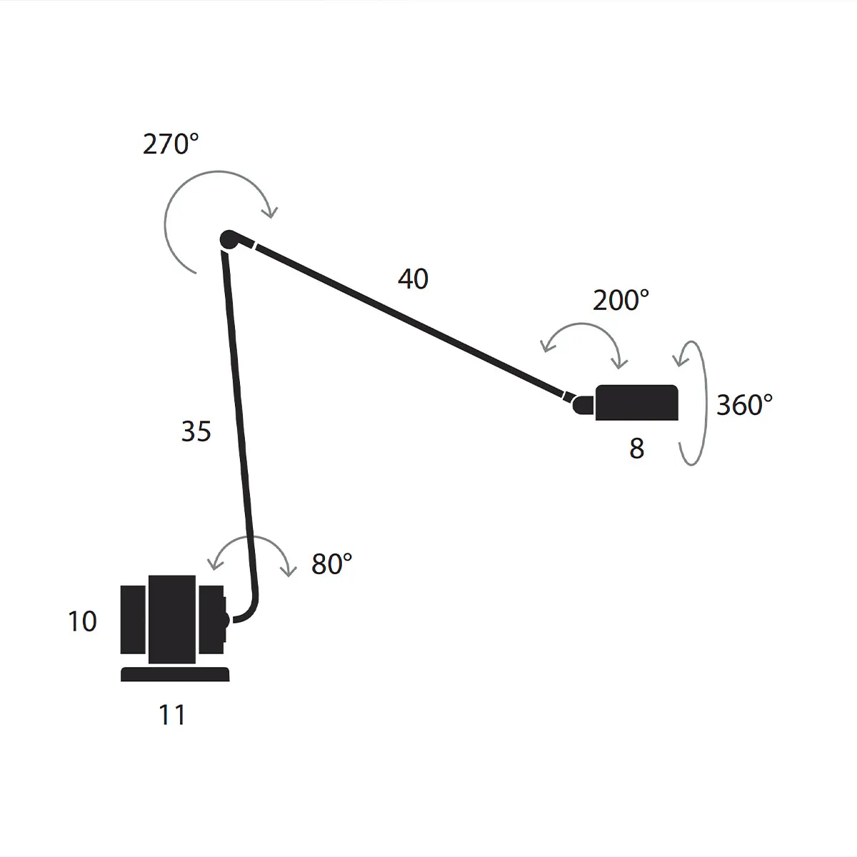 Daphine LED Tischleuchte, H: 45 cm, Gold gebürstet, Extra-Warmweiß 2700K