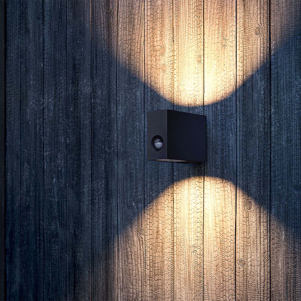 eye down Wandleuchte, H: 12 cm, T: 16 cm, Deep Black