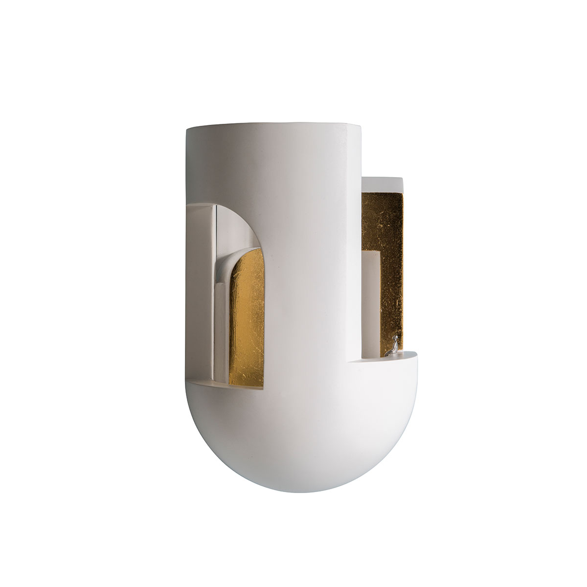 DCW Editions Soul Story 3 Wandleuchte, H: 28,7 cm Weiß & Gold Modern – Design-Wandleuchte für Bad